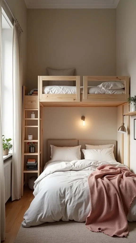 What’s a smart layout for a long, narrow bedroom with a loft bed?