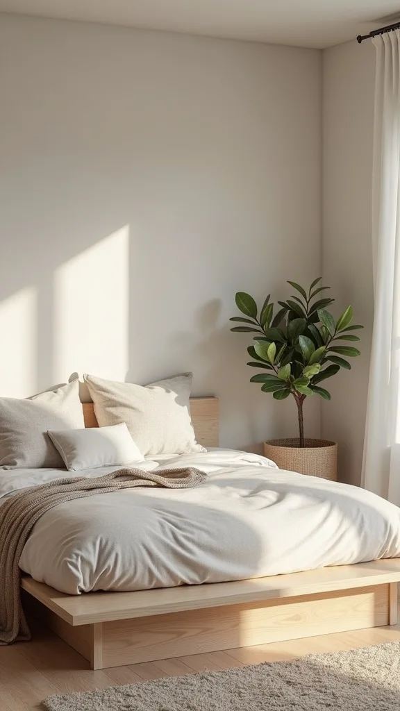 Can you do a minimalist loft bedroom without losing storage?