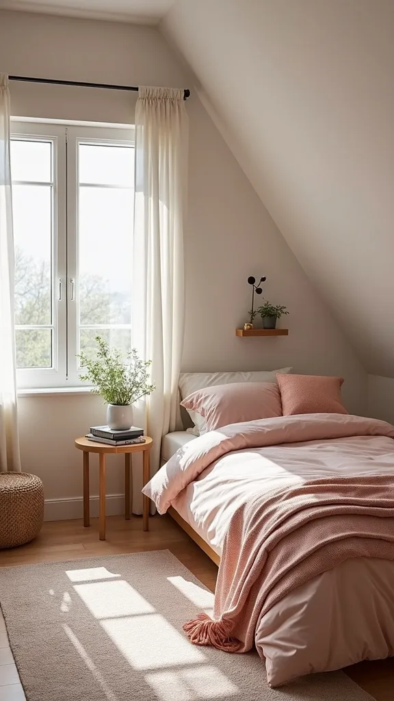 How do you add character with color in a loft room design?
