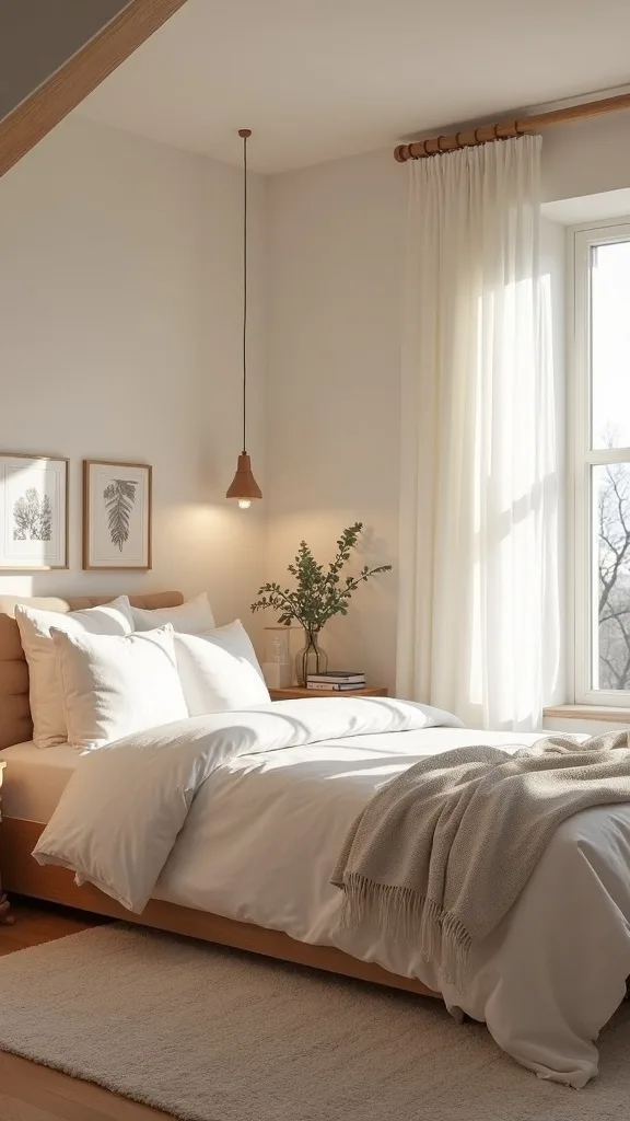 How do you create a calm bedtime routine in a loft bedroom?