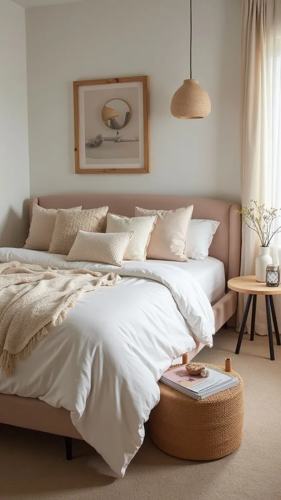 How do you make a loft bedroom feel grown-up (not like a dorm)?
