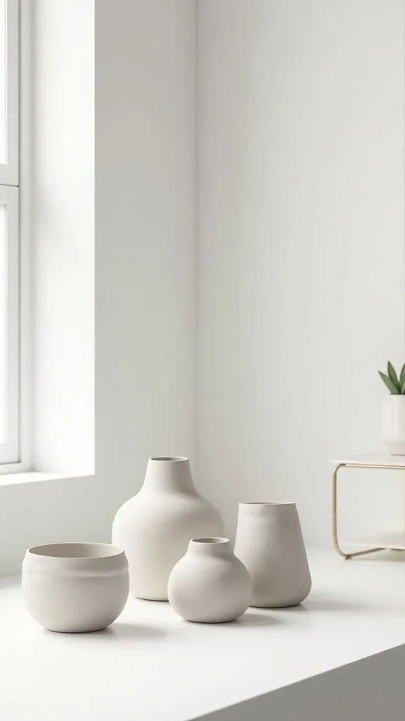 How do you use matte pots and ceramics as decor, not just planters?