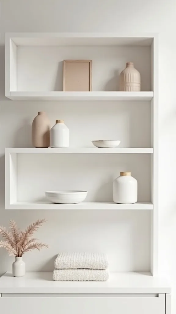 How do you style shelves with same tone different textures?