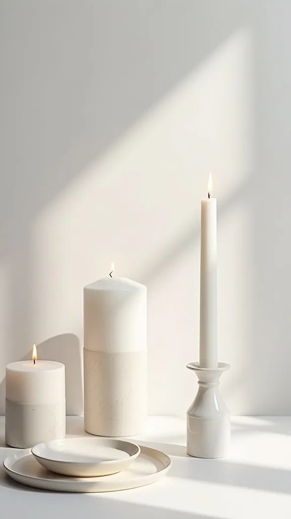 What’s the right candle grouping for tonal decor (so it doesn’t look like clutter)?