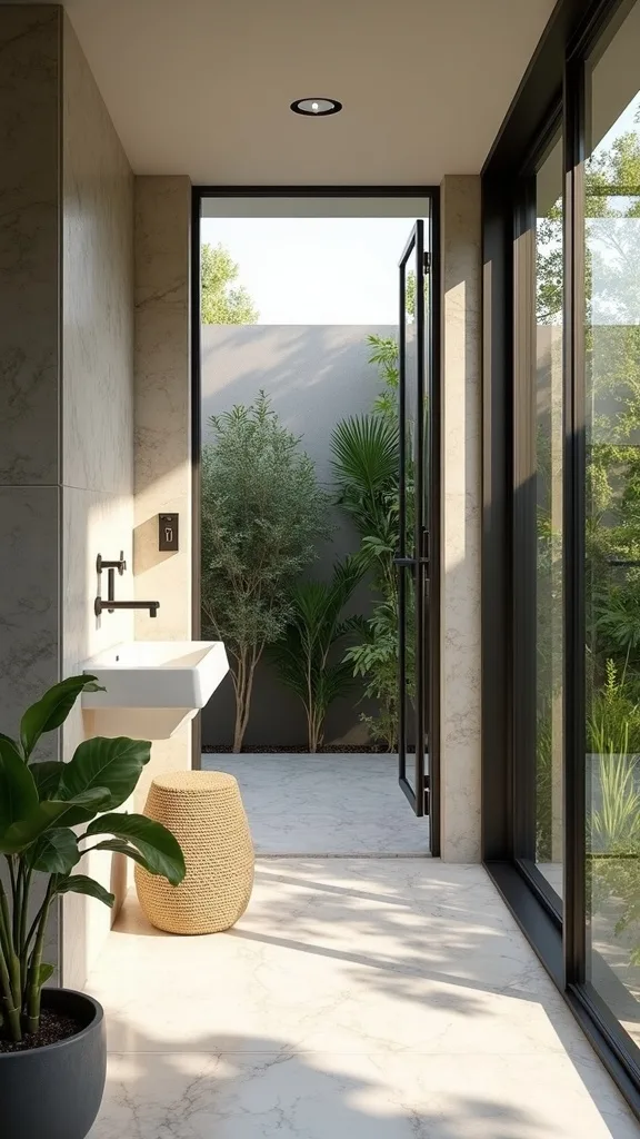 What plants work as living privacy (and won’t hate the splash)?