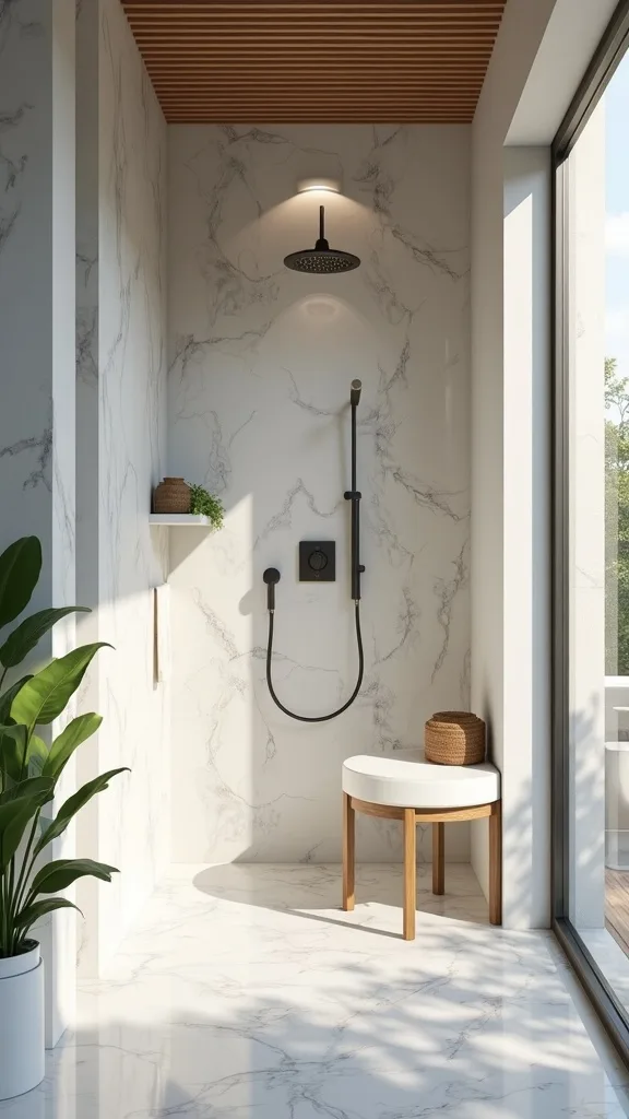 What accessories make a summer shower feel truly luxurious?