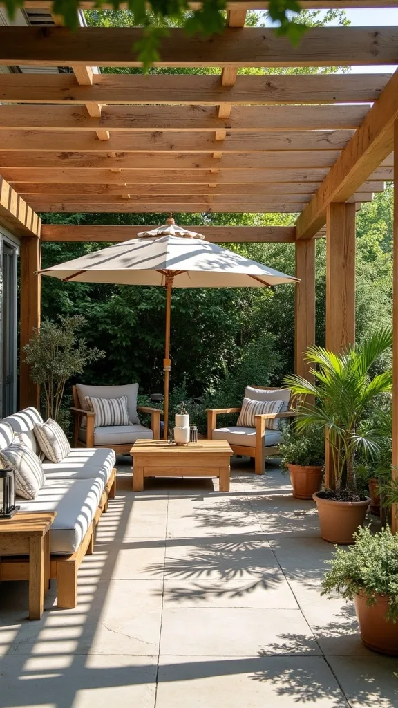 How do you add privacy to a pergola without building walls?