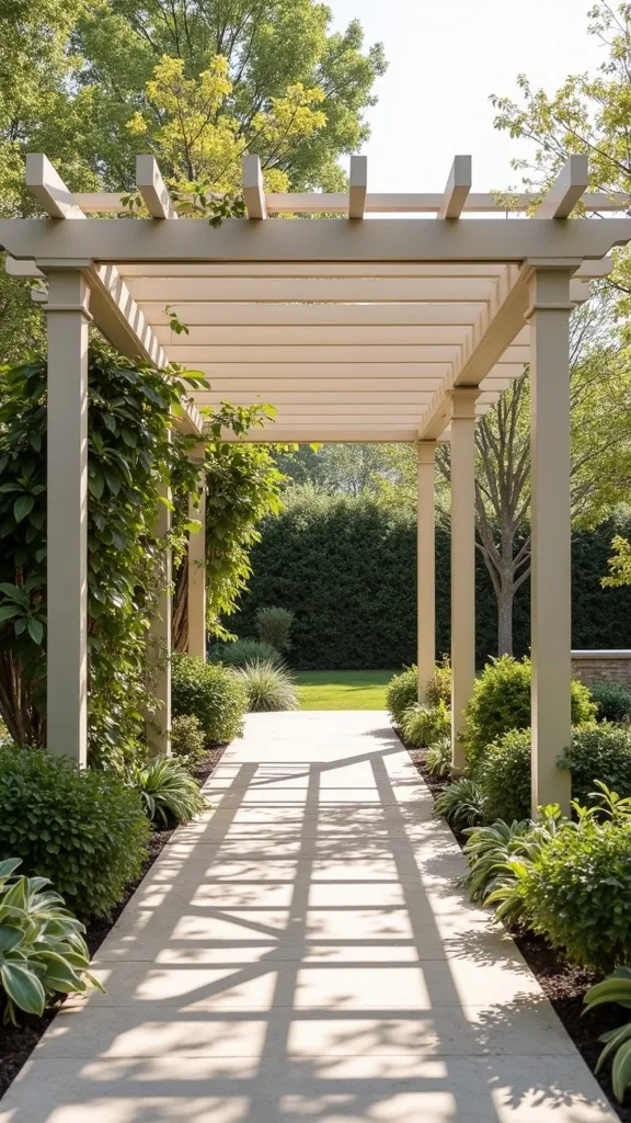 What’s a smart way to add rain protection without losing the pergola look?