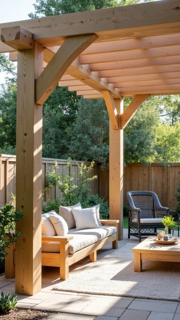 How do you make a small pergola feel bigger?