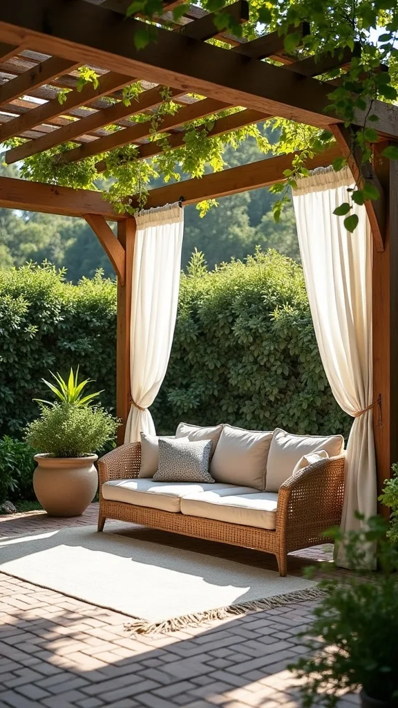 How do you plan for wind so curtains and plants behave?