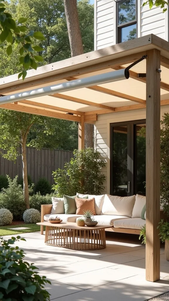 How do you add a retractable canopy without it looking flimsy?