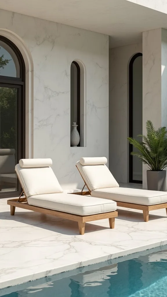 Use Matching Lounger Headrests for a Tailored, Resort-Ready Line