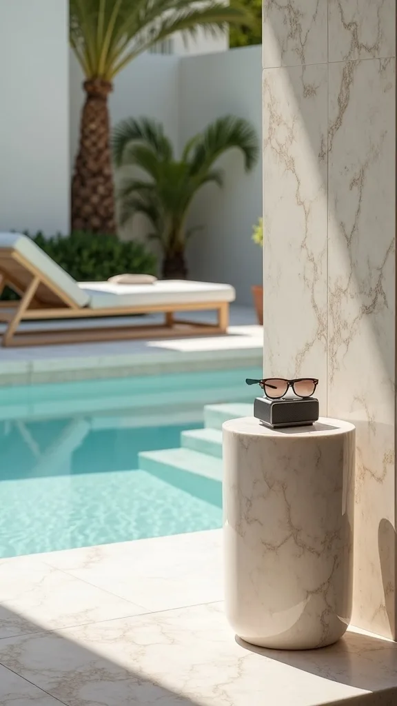 Add a Narrow Console Table for SPF, Speakers, and Sunglasses