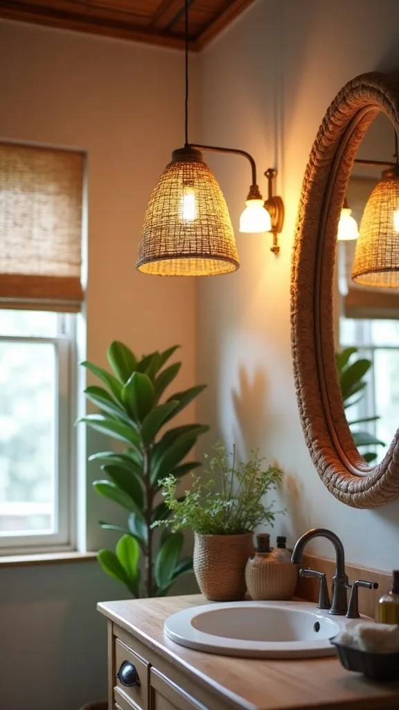 How do you hang a woven pendant light at the right height?