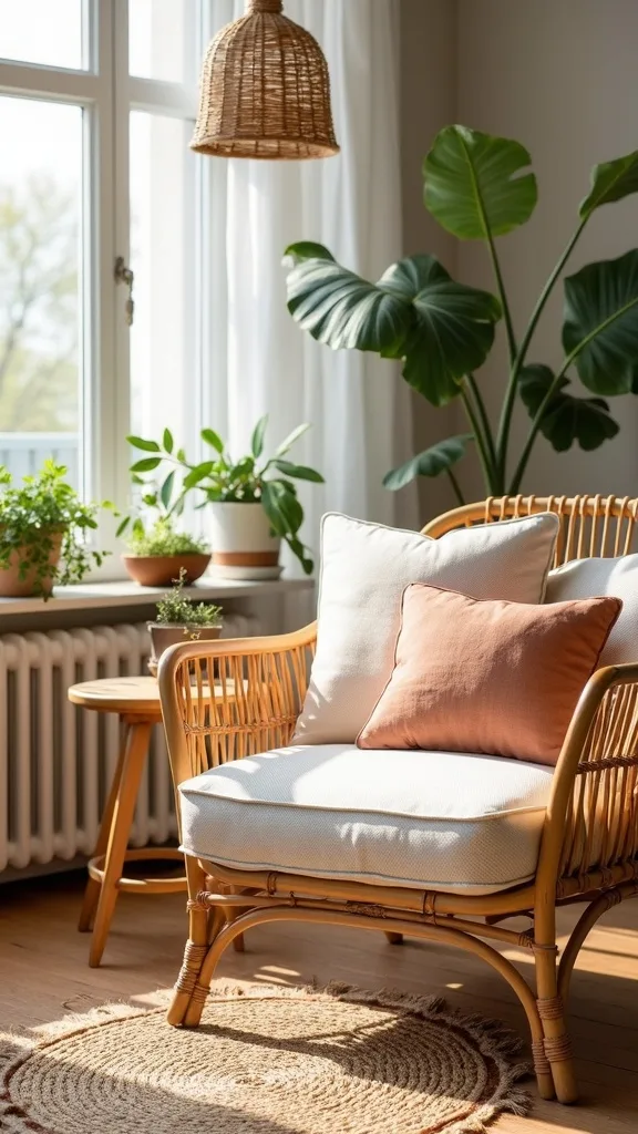 How can you make rattan feel modern instead of beachy?