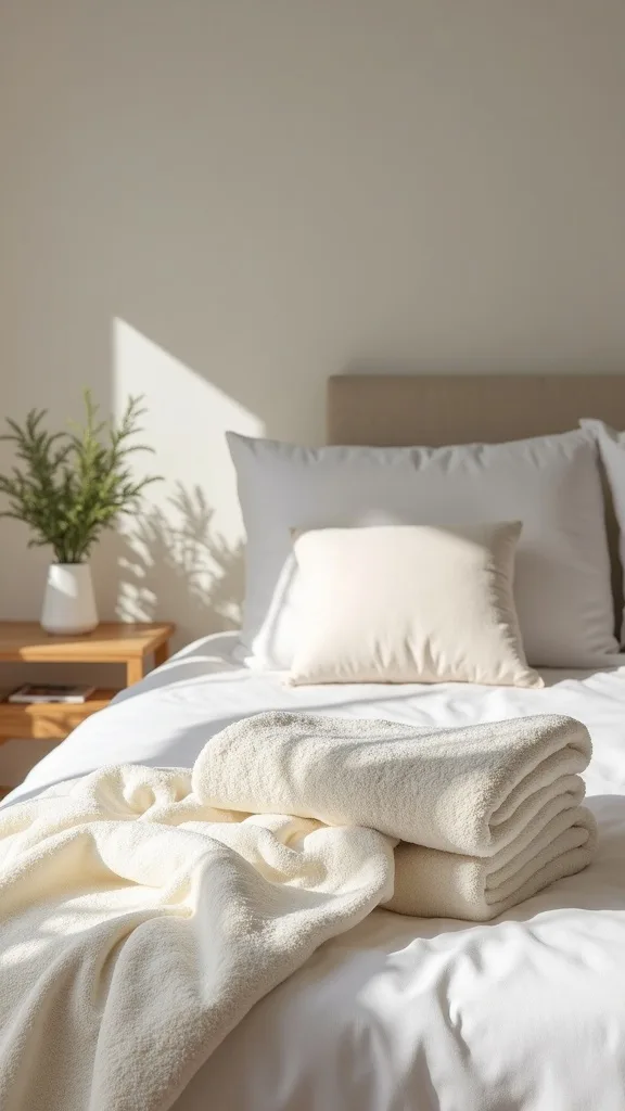 Add a Soft Throw That Reads “Poolside Towel,” Not “Winter Blanket”