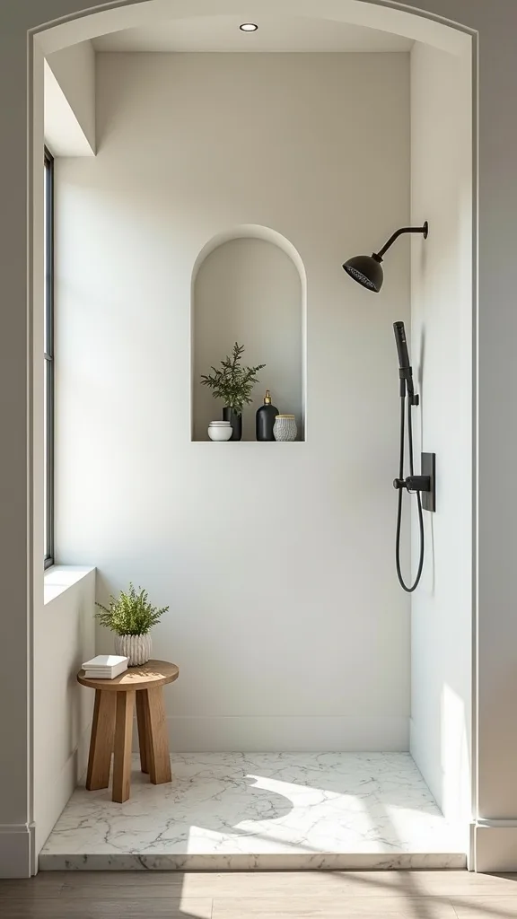 What’s the best niche idea for a small shower or tub-shower combo?