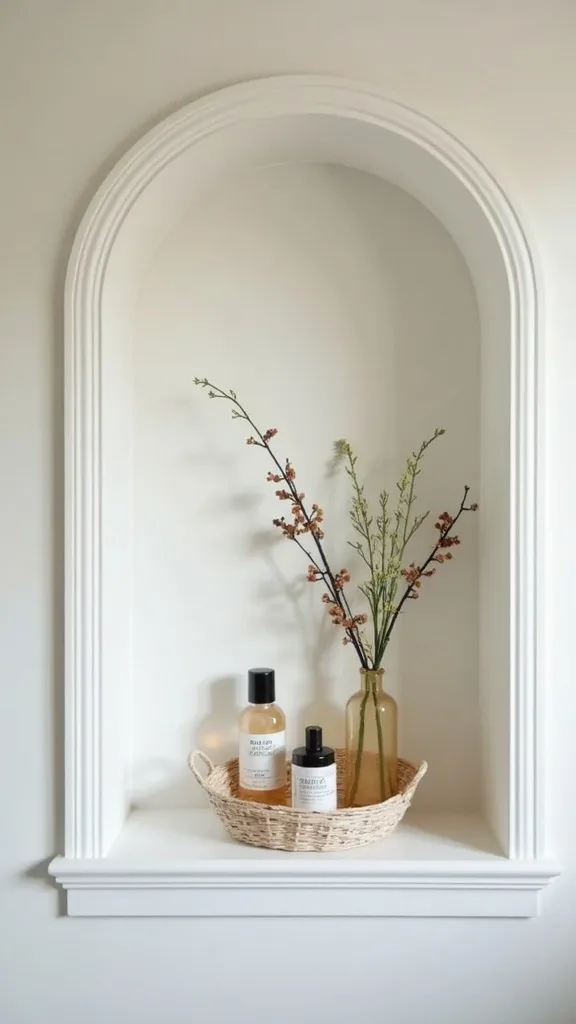 How do you style a niche so it doesn’t look like a store shelf?