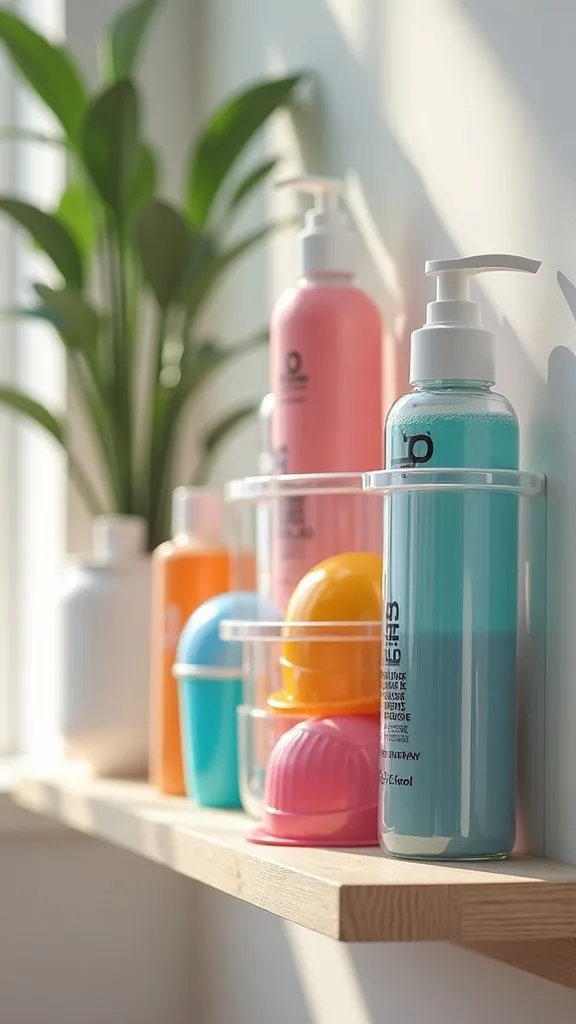 Clear shoe-pocket organizer for sunscreen, goggles, and swim caps