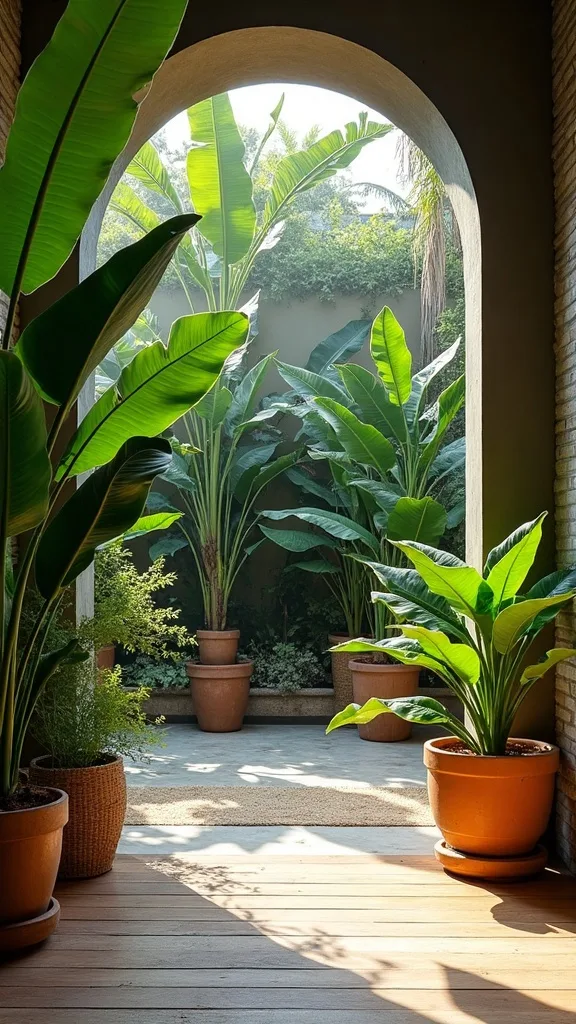How do you mix tropical with modern design without it feeling themed?
