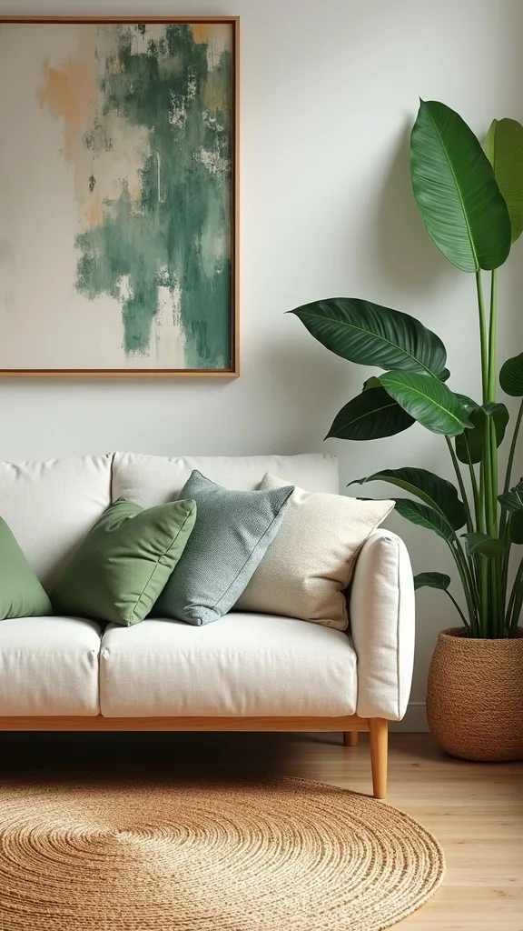 Layer a jute rug for instant beachy texture (and hide real-life mess)