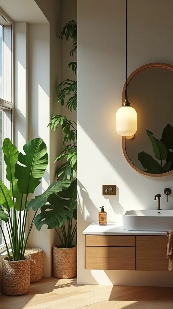 Create jungle vibes with layered lighting (not one sad ceiling fixture)