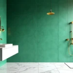 Bold Color Bathroom Ideas & Emerald Design