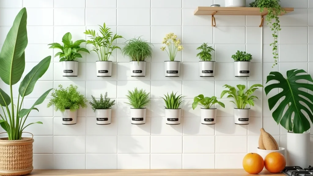 Indoor Herb Wall & Kitchen Garden Ideas