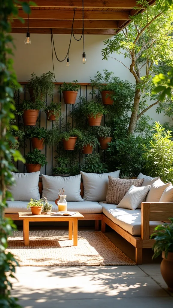 How do I make a small covered patio feel cooler in summer?