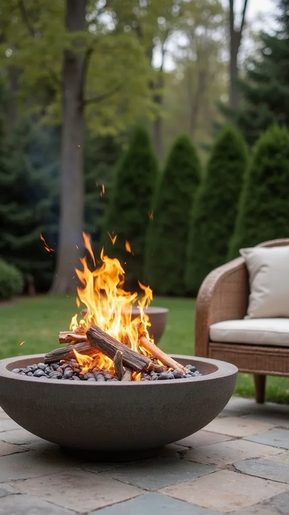 How do I make a small-space fire pit feel bigger without spending more?