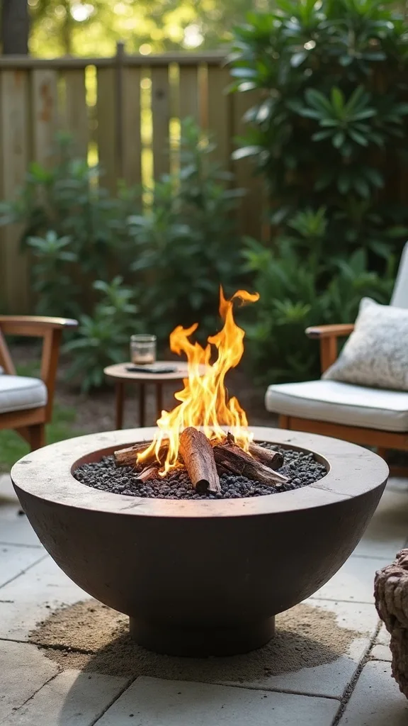 How can I DIY a fire pit seating area with free or cheap materials?