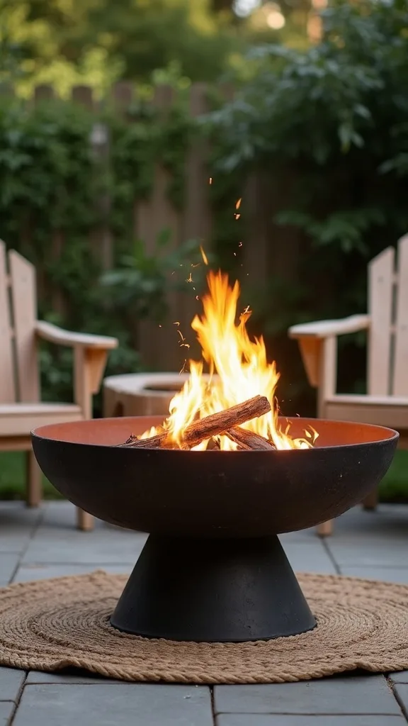 Windy-yard solution: low flame, heavy base, fewer flying embers