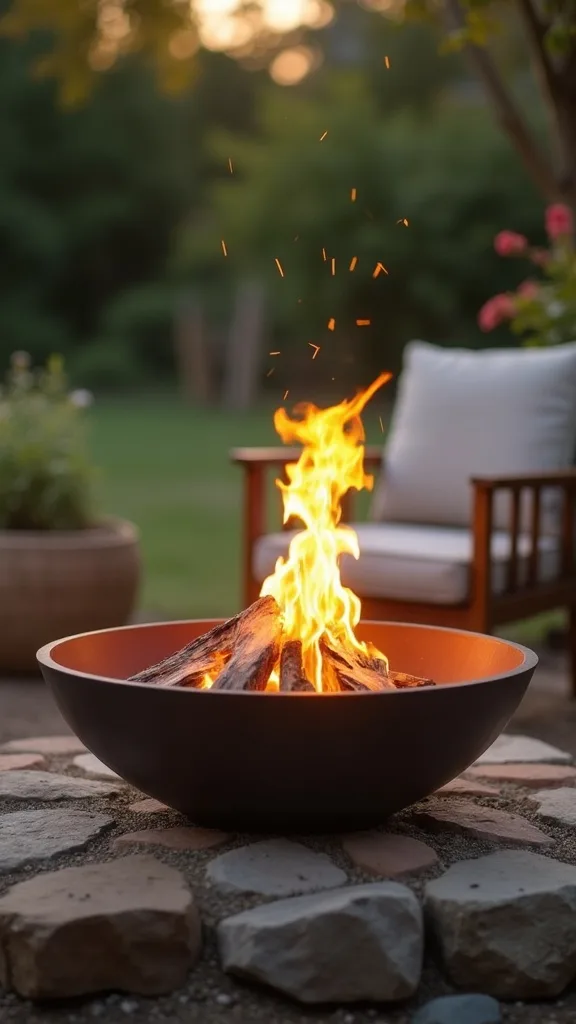 Propane tabletop fire bowl for renters (no ash, no hauling wood)
