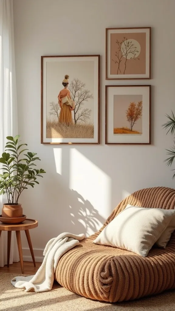 How do you build seasonal wall art from printable sources that look legit?