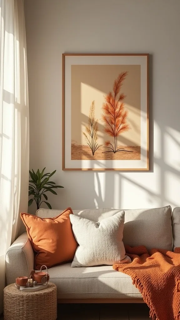 What’s the best fall home art for renters who can’t add many nails?