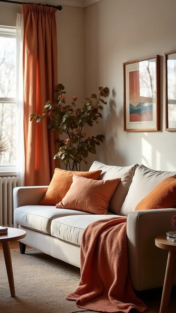 What’s the easiest before-and-after swap for an early fall living room?