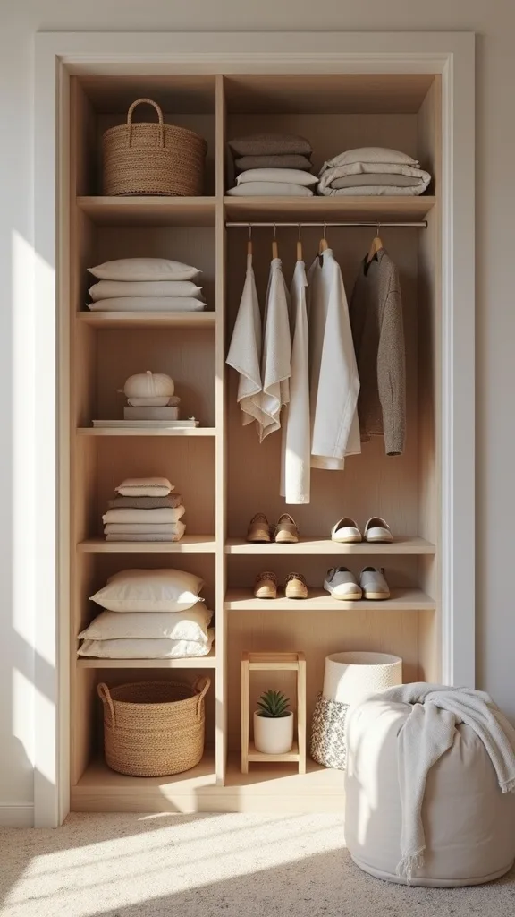 What’s the best way to organize a closet for school mornings?