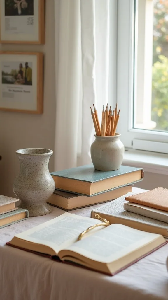 How can you organize a bedside reading and study balance?