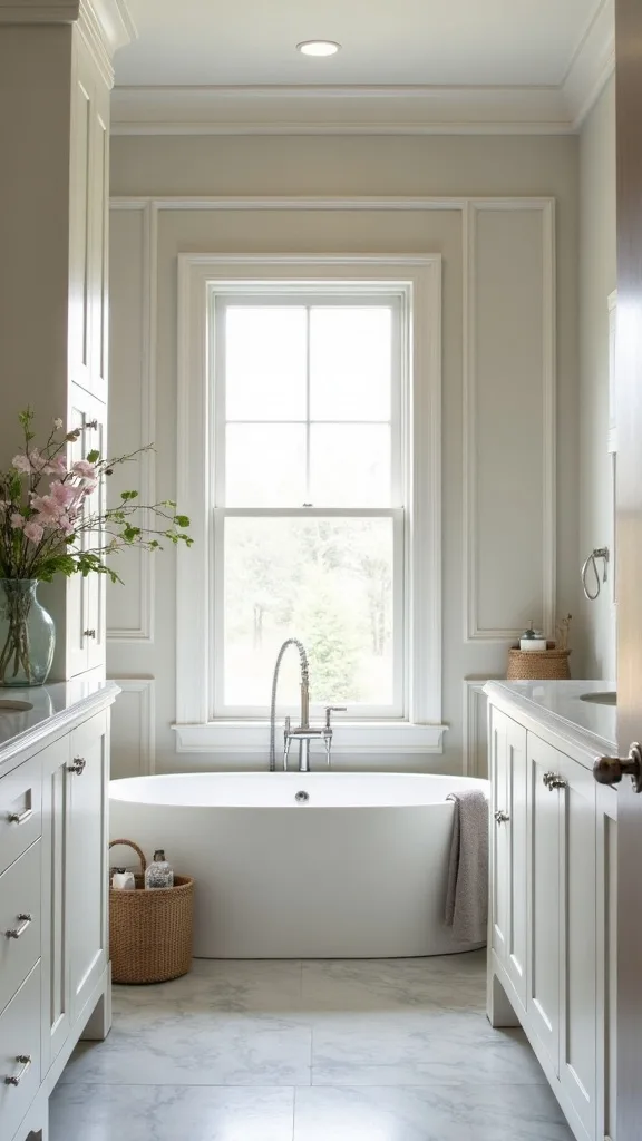 Built-in cabinet framing a window (use the sides, not the glass)