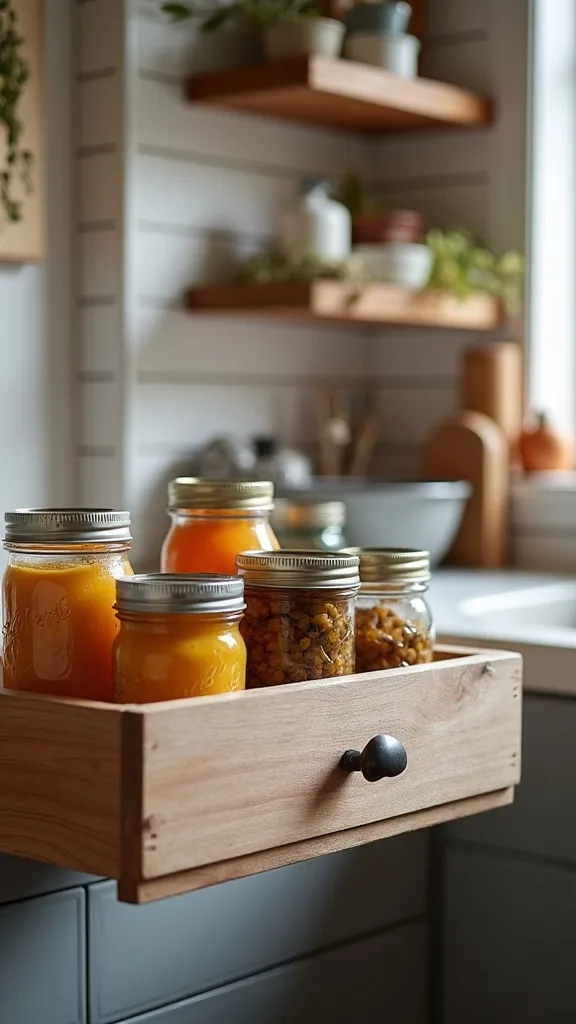 How do you create a canning-tool drawer that doesn’t snag and jam?