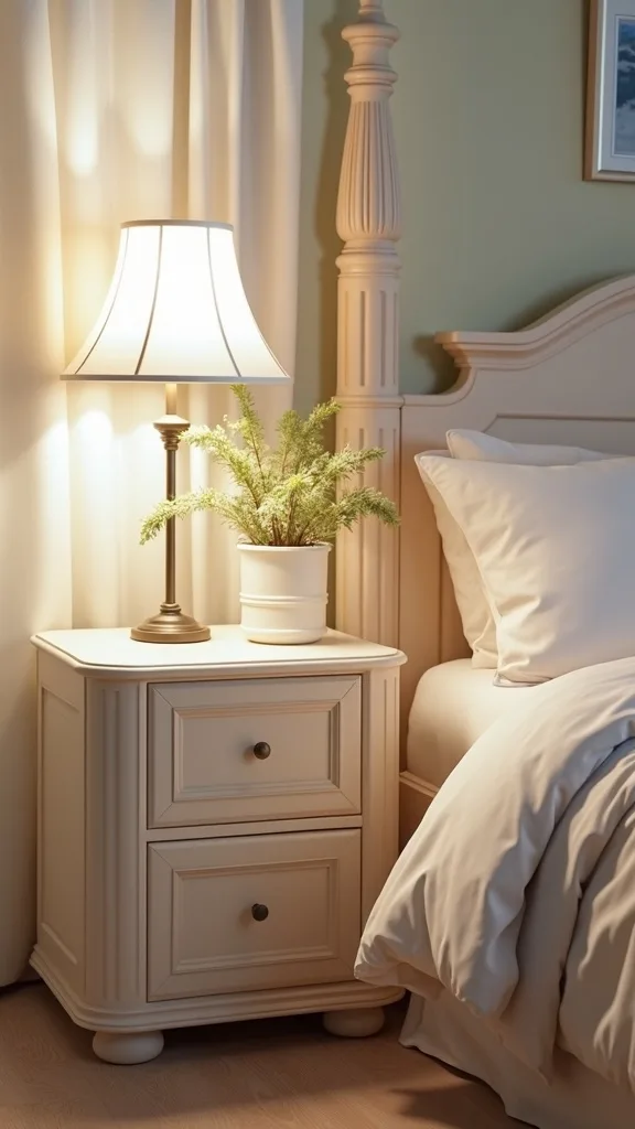 How do you set up a nightstand when you don’t have room for one?