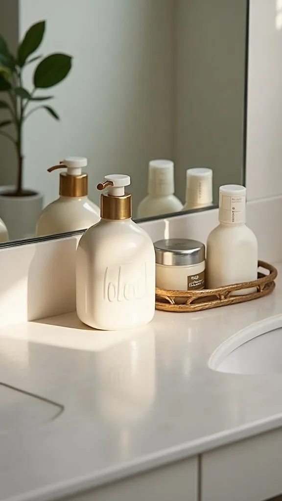 How can you organize toiletries in a dorm bathroom situation?