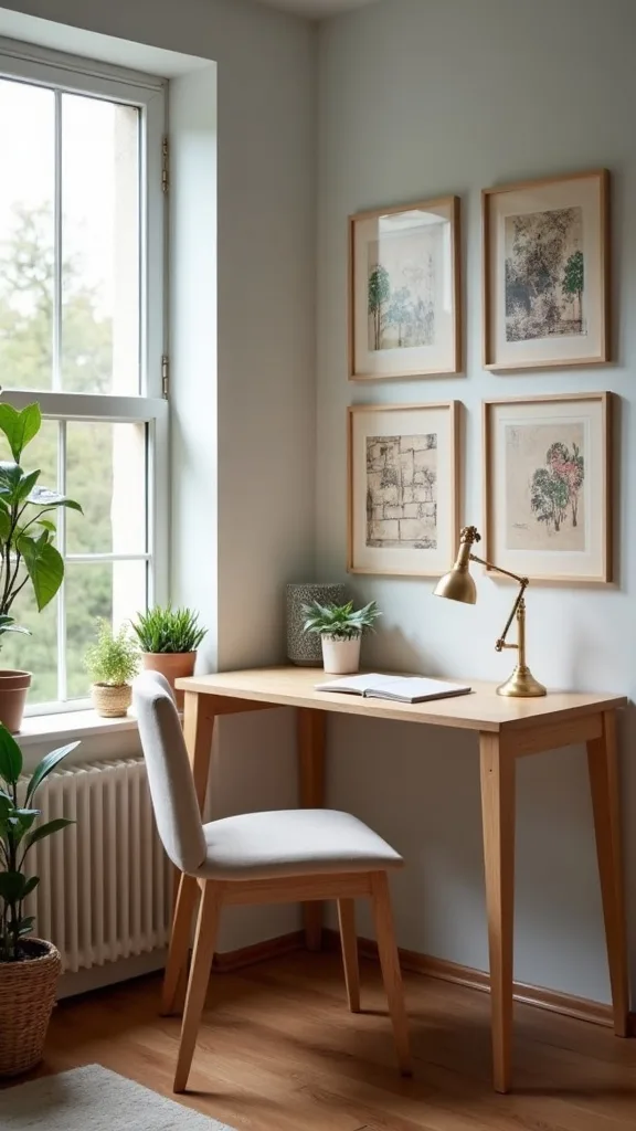 How do you set up a desk that doesn’t become a clutter magnet?