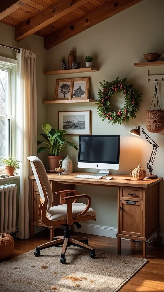 Where should a garage home office go for the least distraction?