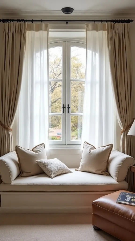 A Curtain-Free Window Seat Nook (Yes, It Can Still Feel Soft)
