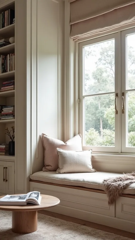 How to Create a Book Nook Living Room Moment Without a Bay Window