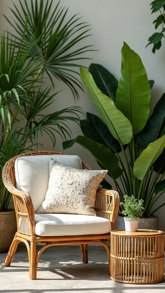 How can I refresh outdoor furniture so the garden transition feels intentional?