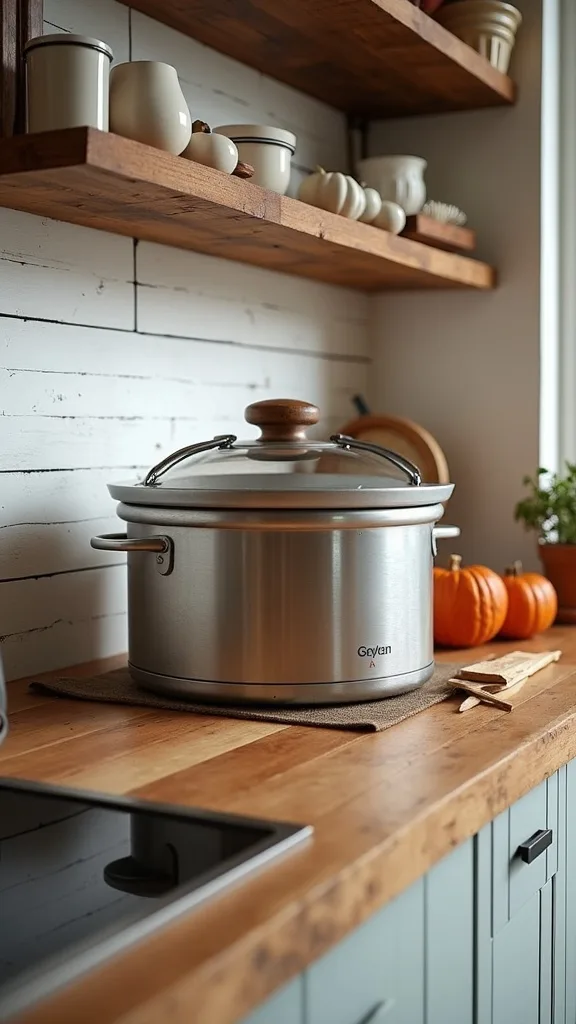 Make room for a cutting board and knife—without turning the station into a prep mess