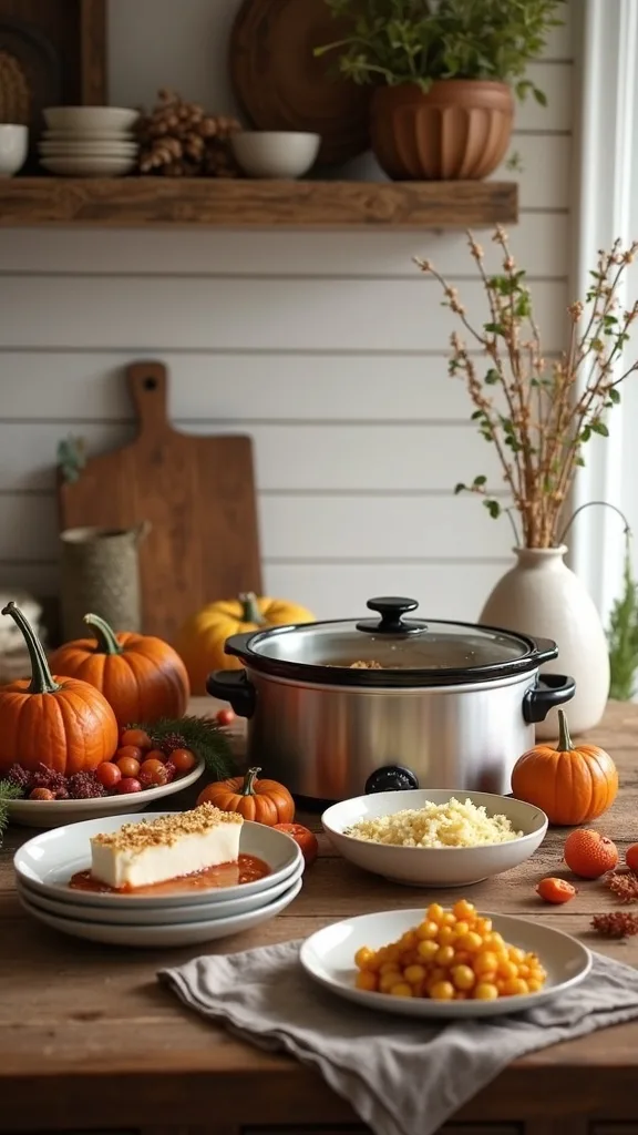 Set up a small ‘serving kit’ so you’re not scrambling at dinnertime