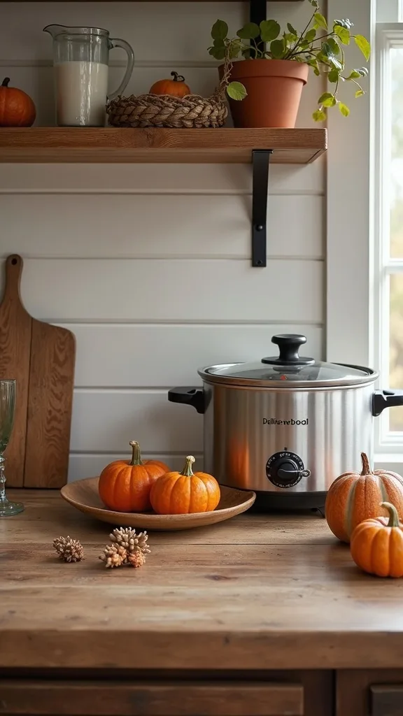 Add one seasonal touch that won’t get greasy (and won’t steal space)